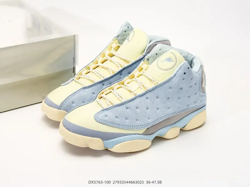 Air Jordan Баскетбольные кроссовки Коллаборация Замша Пэчворк DX5763-100 #2793354463025